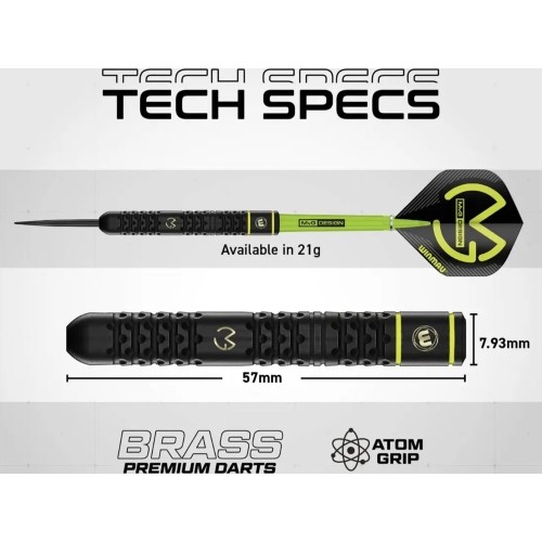 Winmau MvG SE Brass Steel Tip Darts 21g