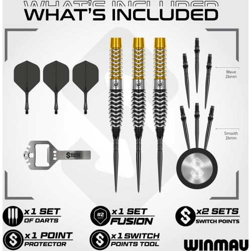 Winmau Exion Torpedo Switch Point darts 90%