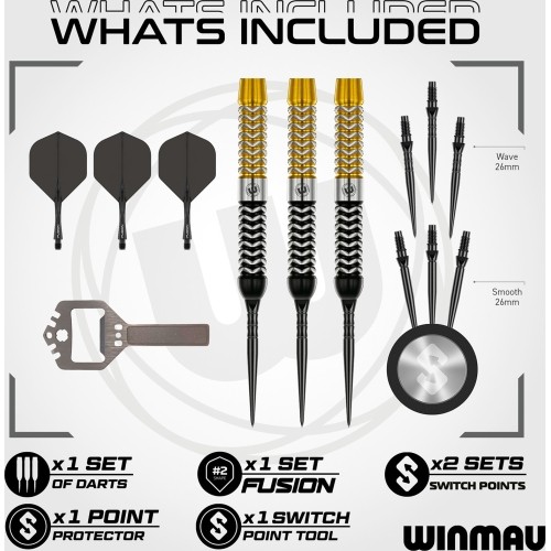 Winmau Exion Parallel Switch Point darts 90%