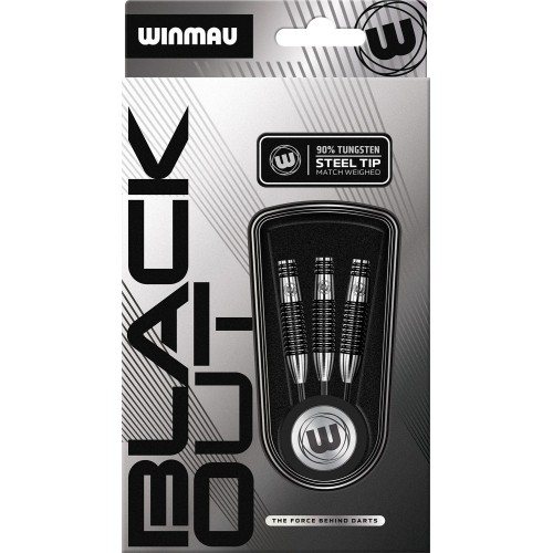 Winmau Blackout 2 steel tip darts 90% tungsten