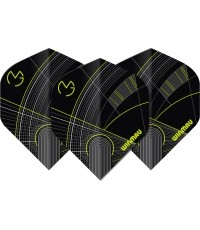 Piórka do rzutek Winmau Prism Delta MvG czarno-zielone