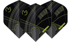 Piórka do rzutek Winmau Prism Delta MvG czarno-zielone