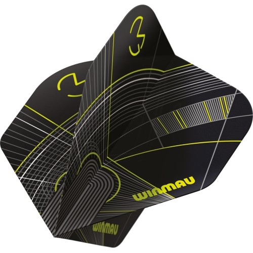 Piórka do rzutek Winmau Prism Delta MvG czarno-zielone