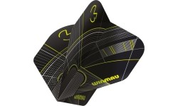 Piórka do rzutek Winmau Prism Delta MvG czarno-zielone