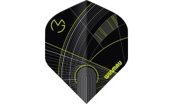 Piórka do rzutek Winmau Prism Delta MvG czarno-zielone