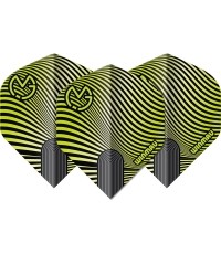 Lotki do rzutek Winmau Prism Delta MvG, zielono-czarne