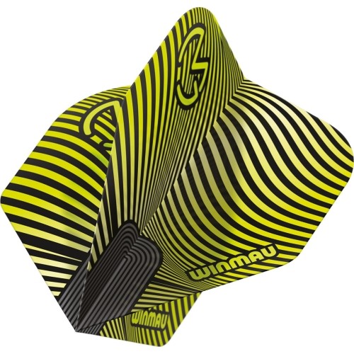 Lotki do rzutek Winmau Prism Delta MvG, zielono-czarne