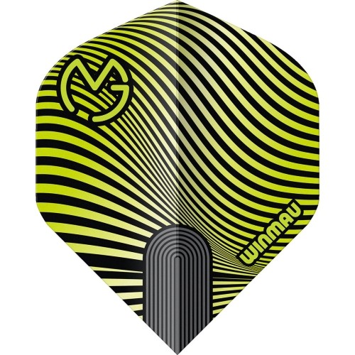 Lotki do rzutek Winmau Prism Delta MvG, zielono-czarne