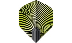 Lotki do rzutek Winmau Prism Delta MvG, zielono-czarne