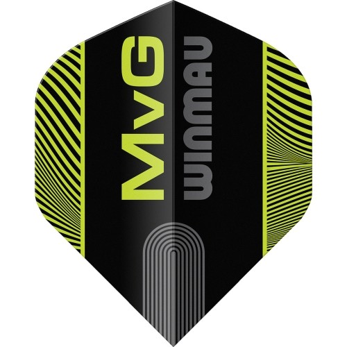 Piórka do rzutków Winmau Prism Delta MvG niebiesko/zielone w paski