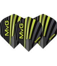 Piórka do rzutek Winmau Prism Delta MvG, szare/zielone