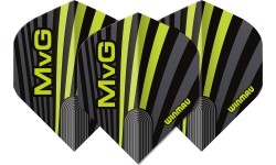Piórka do rzutek Winmau Prism Delta MvG, szare/zielone