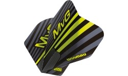 Piórka do rzutek Winmau Prism Delta MvG, szare/zielone