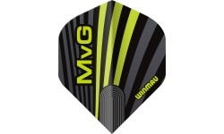 Piórka do rzutek Winmau Prism Delta MvG, szare/zielone