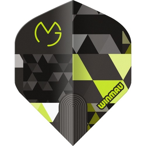 Loty do rzutek Winmau Prism Delta MvG Logo, zielone
