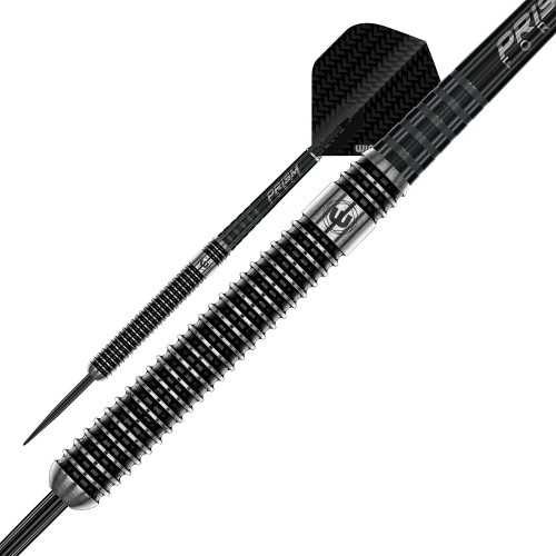 Rzutki Winmau Blackout 1 ze stalowym ostrzem, 90% wolframu, 23 g
