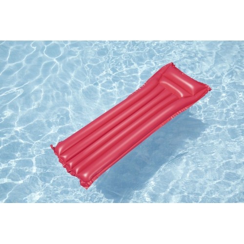 Materac do pływania dmuchany BESTWAY 183x69 cm czerwony + poduszka