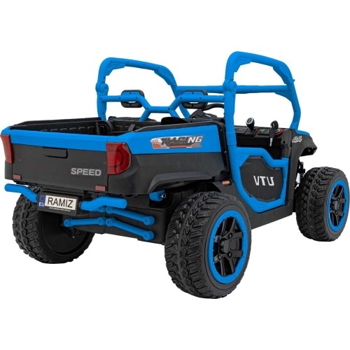 Elektryczny quad dziecięcy Farmer Truck UTV Racing, niebieski