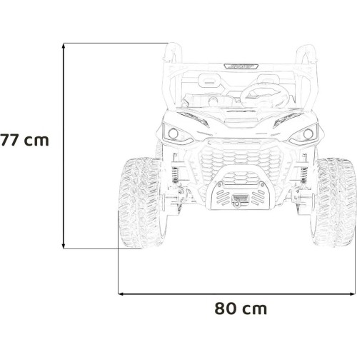 Pojazd Farmer Truck UTV Racing biały