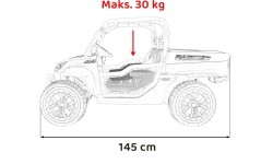 Pojazd Farmer Truck UTV Racing biały
