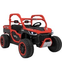 Pojazd elektryczny dla dzieci Farmer Truck UTV Racing, czerwony