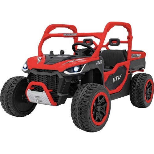 Pojazd elektryczny dla dzieci Farmer Truck UTV Racing, czerwony