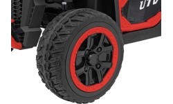 Pojazd elektryczny dla dzieci Farmer Truck UTV Racing, czerwony