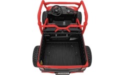 Pojazd elektryczny dla dzieci Farmer Truck UTV Racing, czerwony