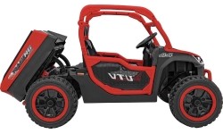 Pojazd elektryczny dla dzieci Farmer Truck UTV Racing, czerwony