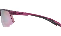 Okulary Uvex aerios cranberry matt / mirror rose