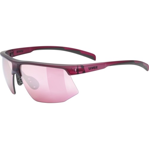 Okulary Uvex aerios cranberry matt / mirror rose
