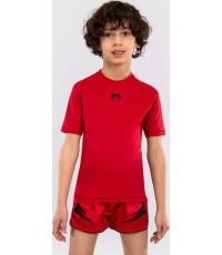 Venum Contender dziecięca rashguard z krótkim rękawem - wiśniowa czerwień