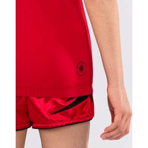 Venum Contender dziecięca rashguard z krótkim rękawem - wiśniowa czerwień