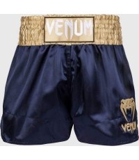 Spodenki Venum Classic Muay Thai, granatowo-złote