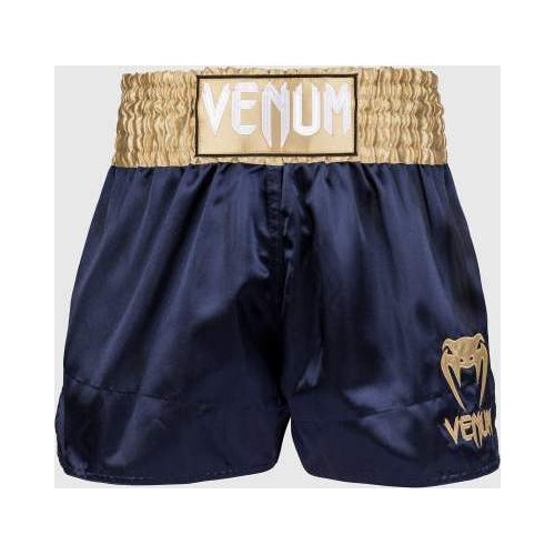 Spodenki Venum Classic Muay Thai, granatowo-złote