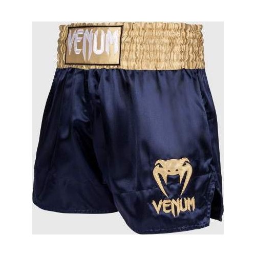 Spodenki Venum Classic Muay Thai, granatowo-złote