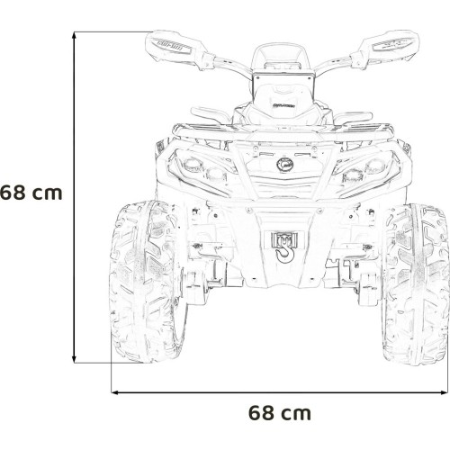 Quad Can Am Outlander ATV, szary