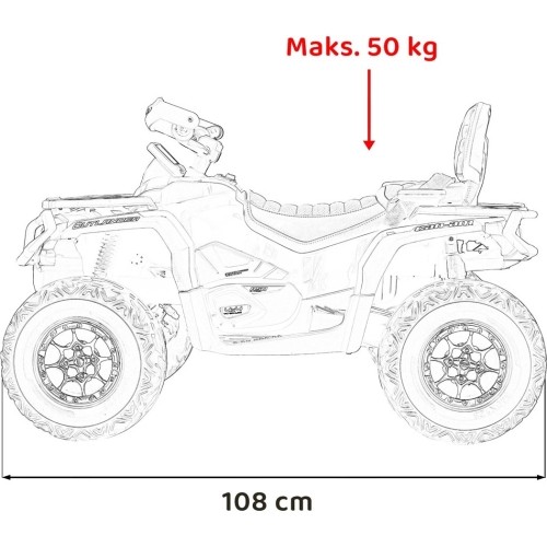 Quad Can Am Outlander ATV, szary