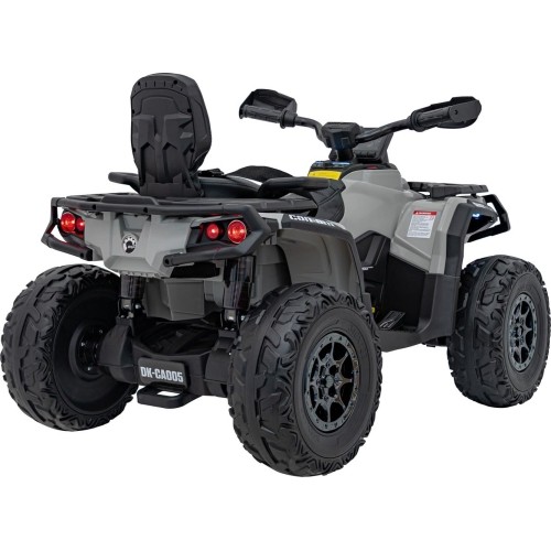 Quad Can Am Outlander ATV z pilotem, szary