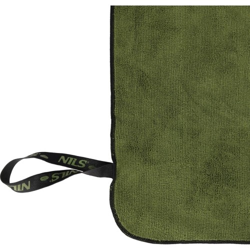 Ręcznik z mikrofibry NCR15, wojskowy khaki, 120 x 60 cm, Nils Camp