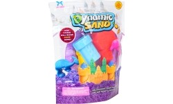 Purple kinetic sand with 5 castle-shaped moulds