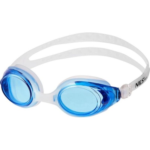 Okulary pływackie Nils Aqua NQG600AF, biało-niebieskie