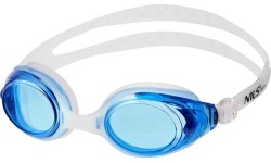Okulary pływackie Nils Aqua NQG600AF, biało-niebieskie