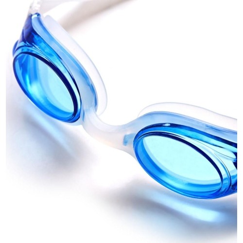 Okulary pływackie Nils Aqua NQG600AF, biało-niebieskie