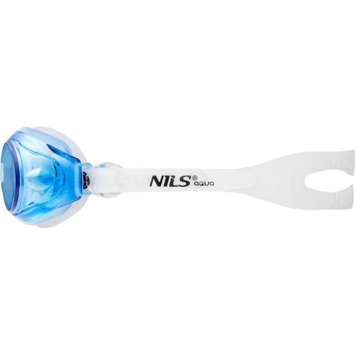 Okulary pływackie Nils Aqua NQG600AF, biało-niebieskie