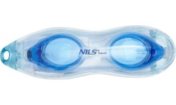 Okulary pływackie Nils Aqua NQG600AF, biało-niebieskie