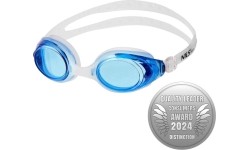 Okulary pływackie Nils Aqua NQG600AF, biało-niebieskie