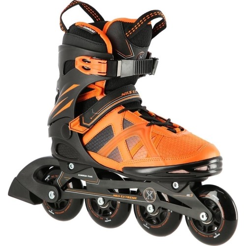 Czarno-pomarańczowe rolki NILS Extreme NA14112 - NA14112 BLACK-ORANGE IN-LINE SKATES NILS EXTREME