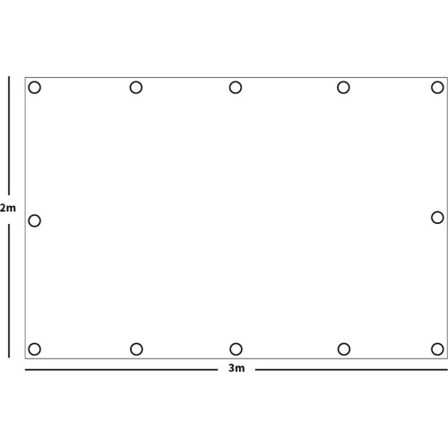 Plandeka MFH Tarp, zielona, 200x300 cm