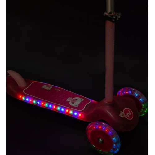 HLB001 RÓŻOWA HULAJNOGA NILS FUN